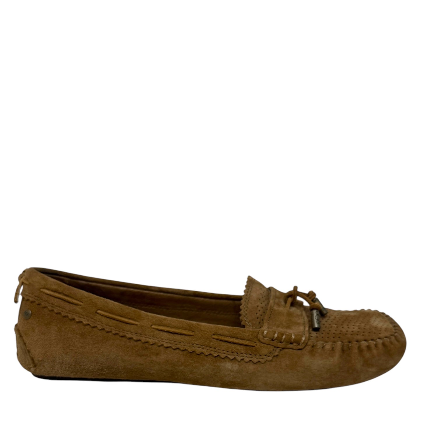 Roni Perforated Suede Moccasins By Ugg In Chestnut, Size: 9