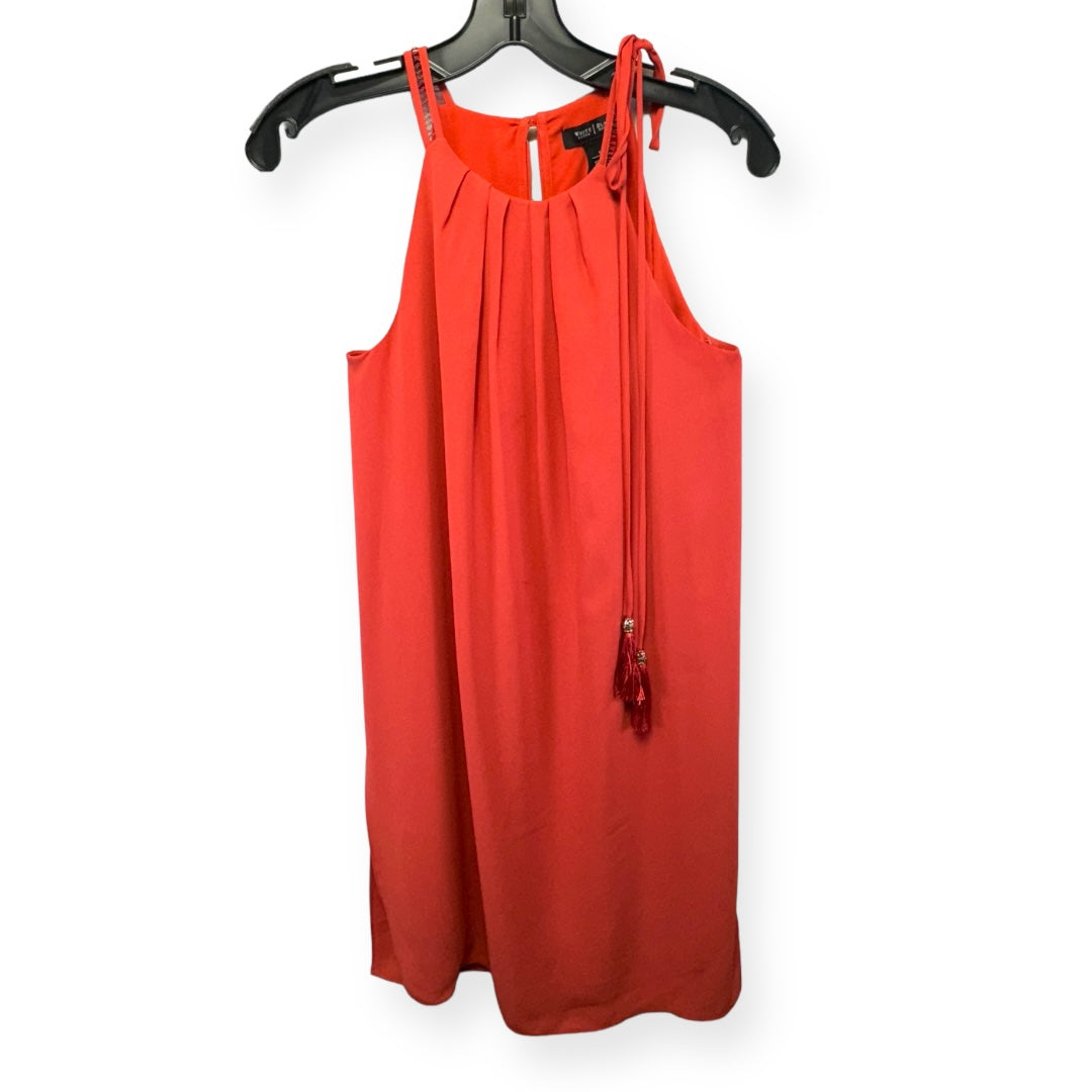 Orange Dress Casual Short White House Black Market, Size 4
