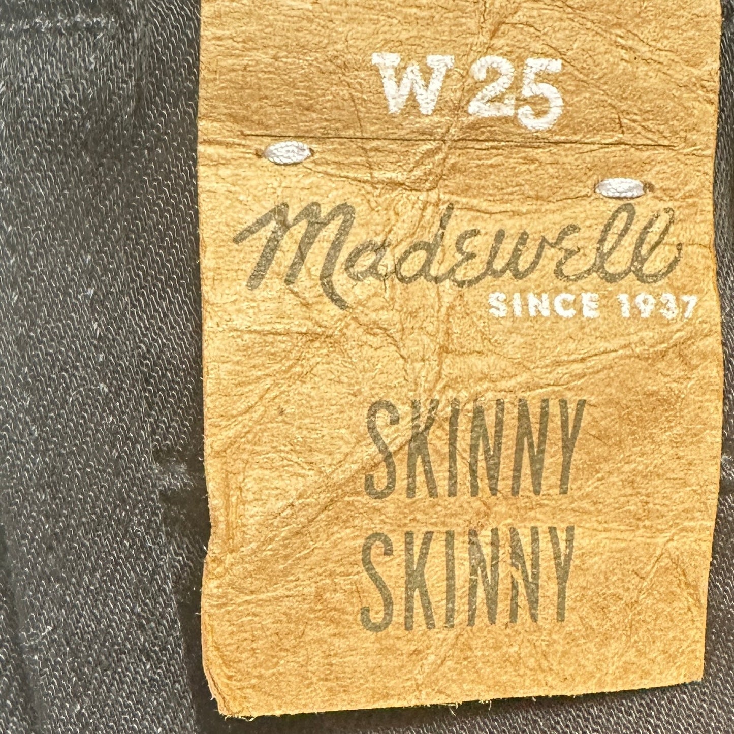 Skinny Skinny JeansBy Madewell In Black, Size: 0/25