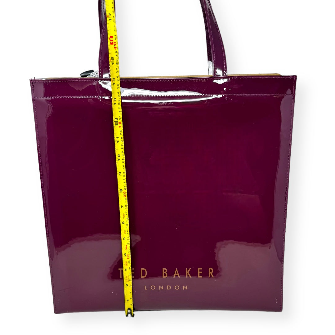 Plain Bow Icon Tote in Oxblood Ted Baker, Size Large