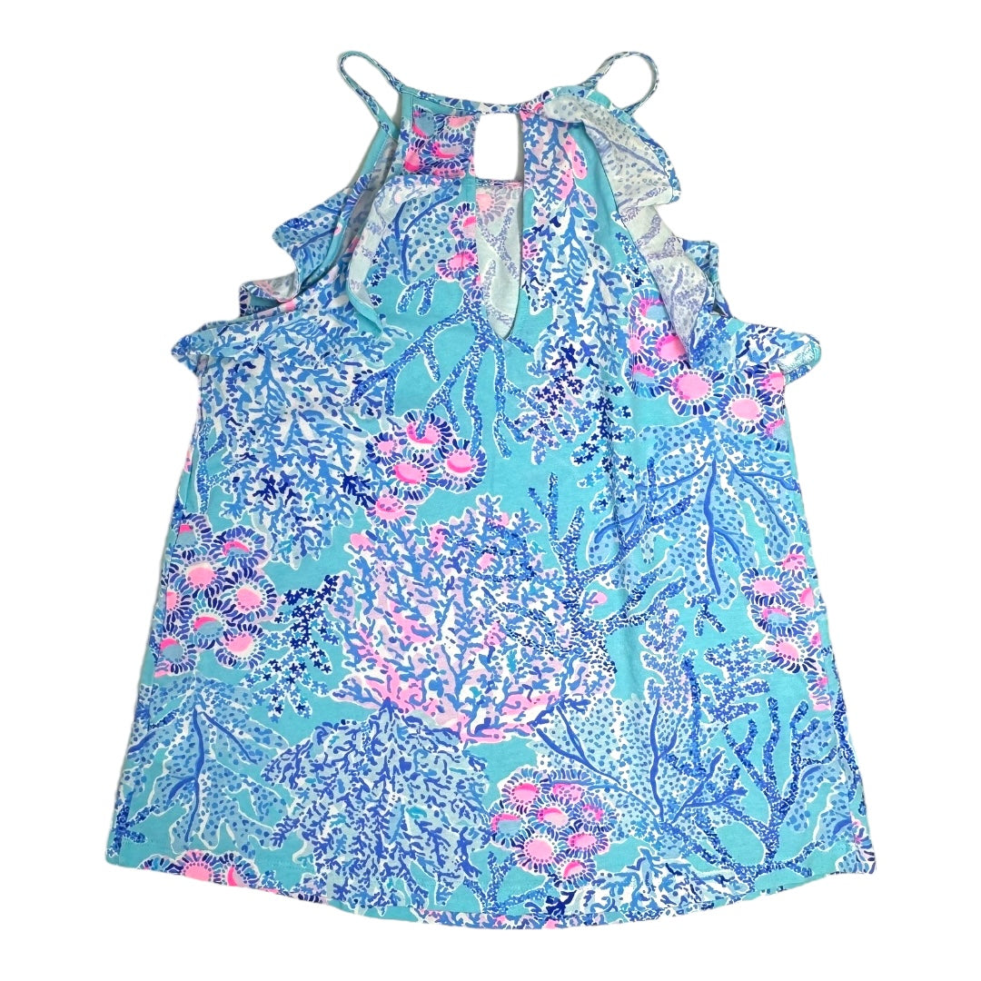 Billie Tank Top Designer By Lilly Pulitzer In  Ibiza Now You Sea Me, Size: XXS