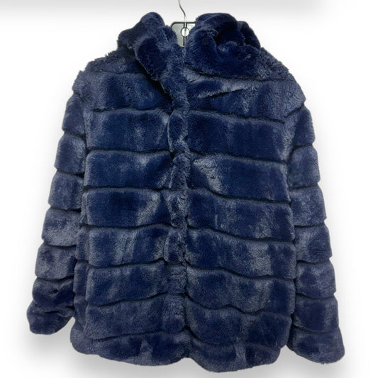 Coat Faux Fur & Sherpa By apparis In Blue, Size: L