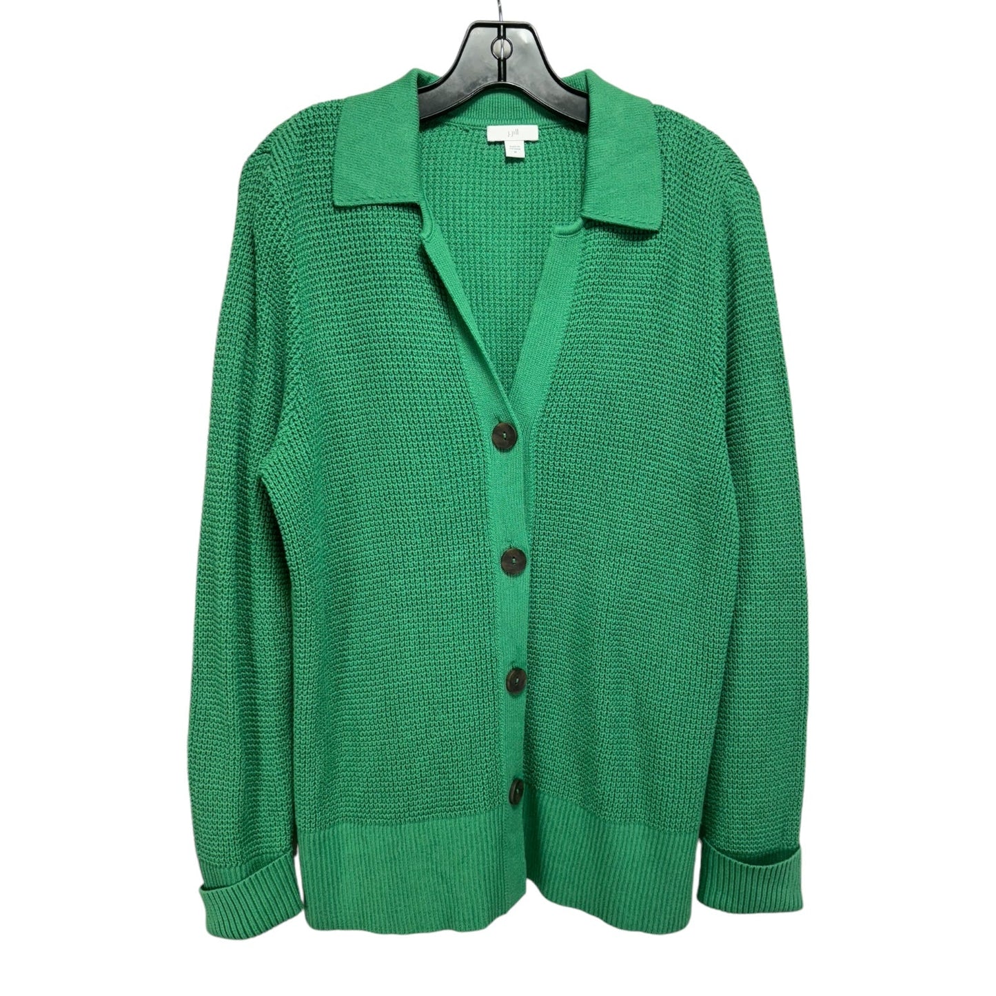 Sweater Cardigan By J. Jill In Green, Size: M