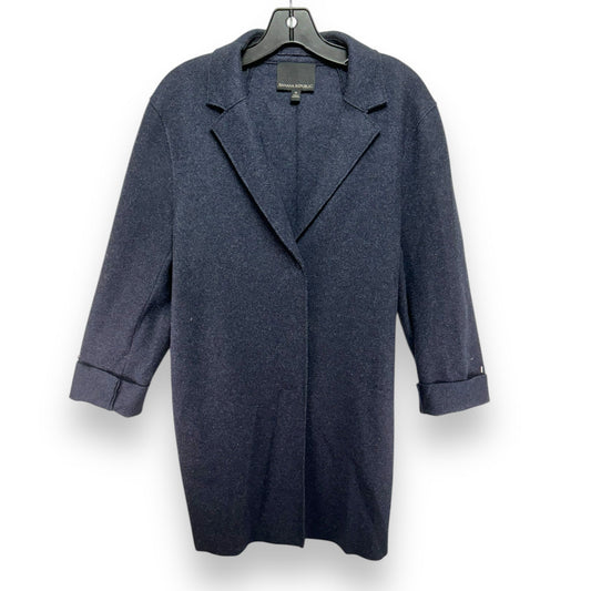 Coat Wool By Banana Republic In Navy, Size: M