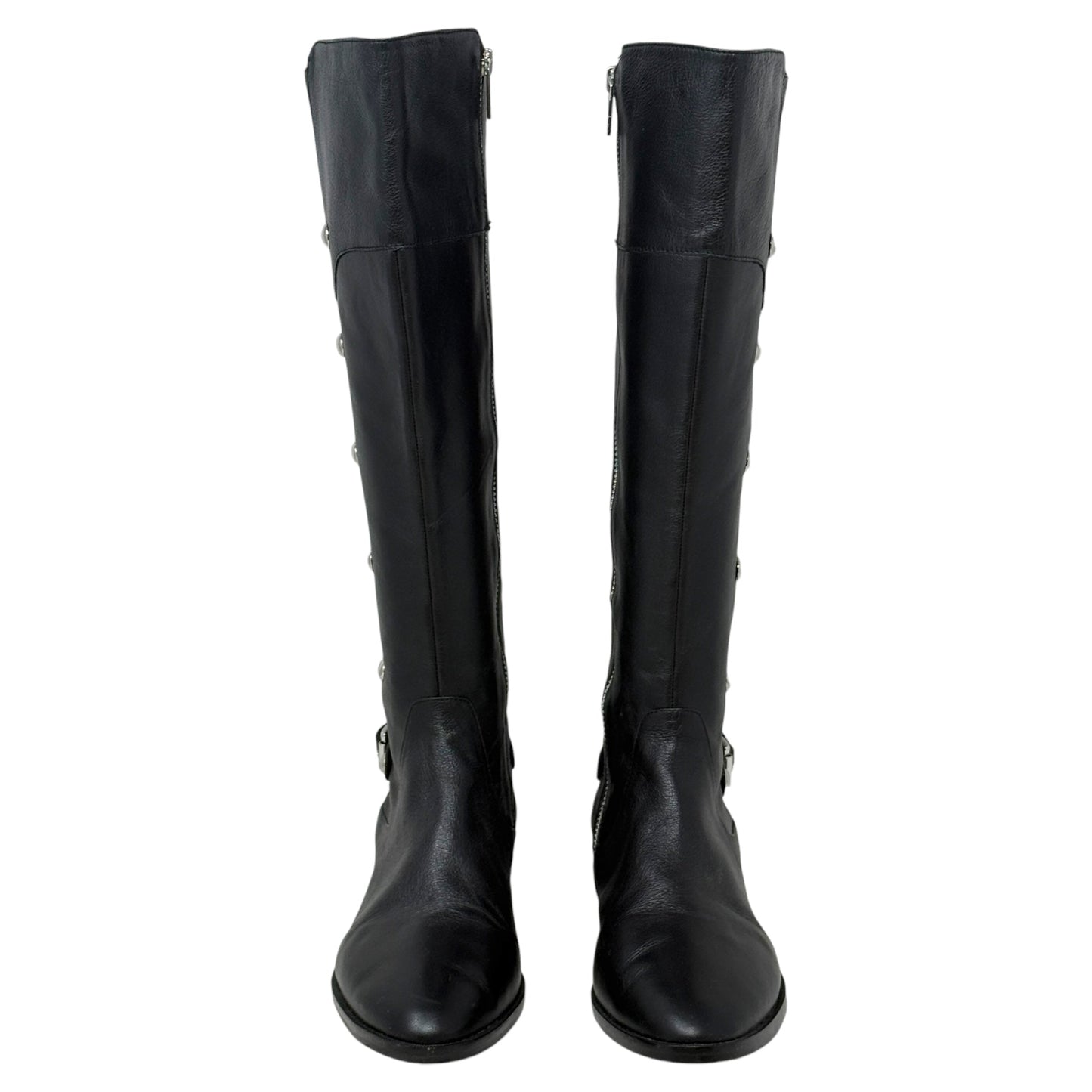 Carney Studded Riding Boots By Michael By Michael Kors In Black, Size: 8.5