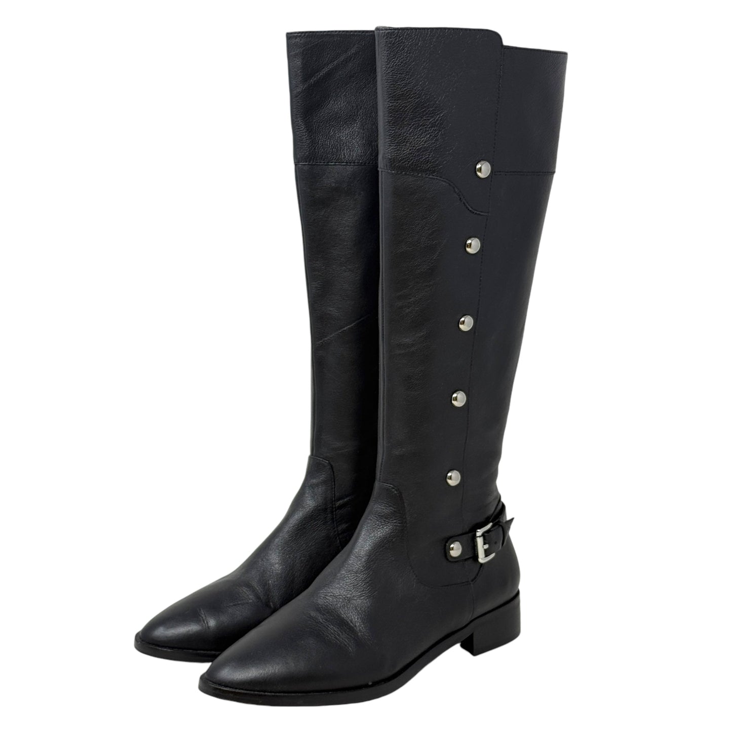 Carney Studded Riding Boots By Michael By Michael Kors In Black, Size: 8.5