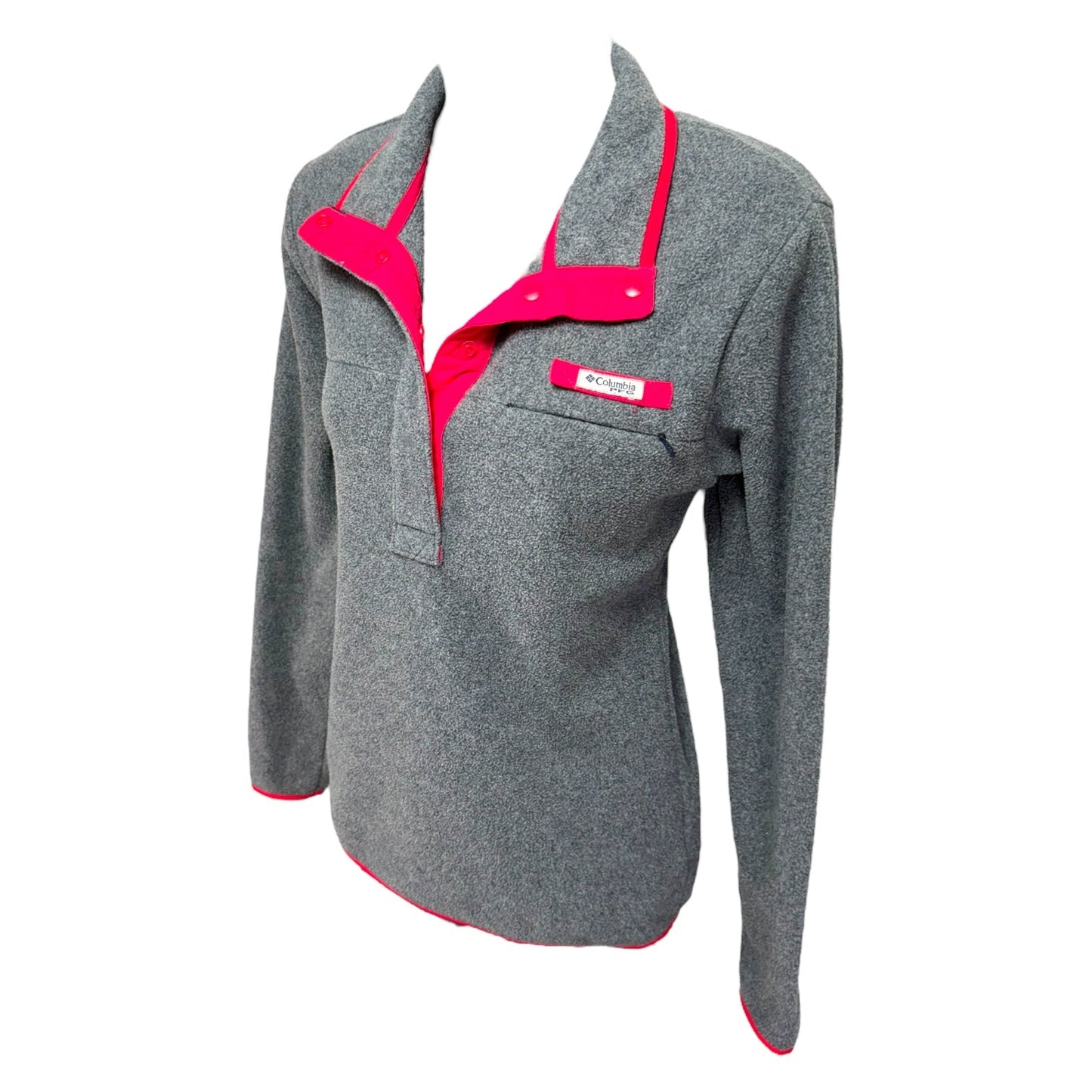 Athletic Fleece By Columbia PFG In Grey & Pink, Size: Xs