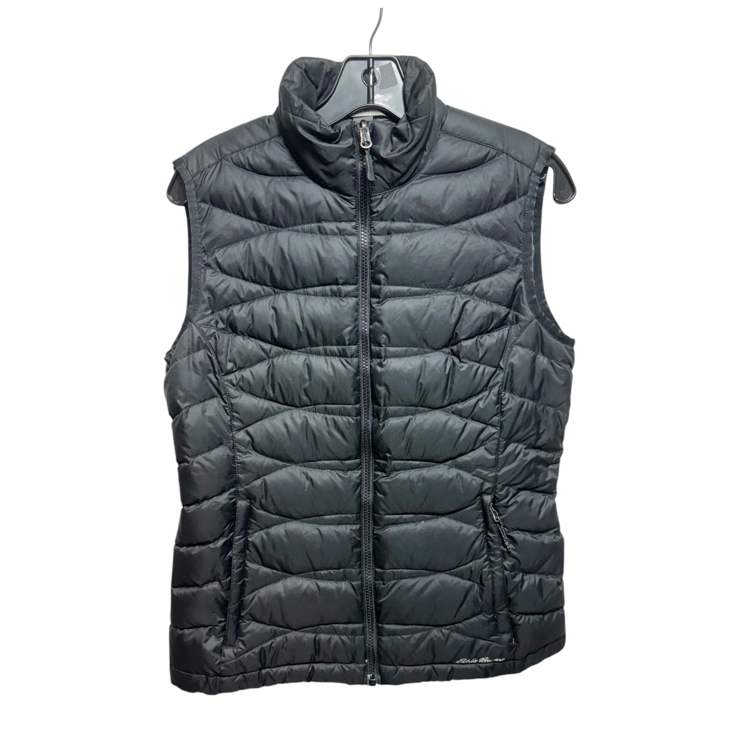 Vest Puffer & Quilted By Eddie Bauer In Black, Size: S