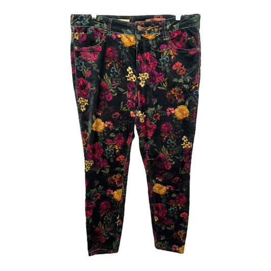 Floral Pants Other By Pilcro In Multi-colored, Size: 14