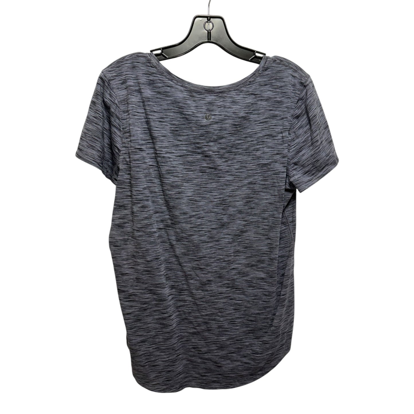 Athletic Top Short Sleeve By Lululemon In Navy, Size: L