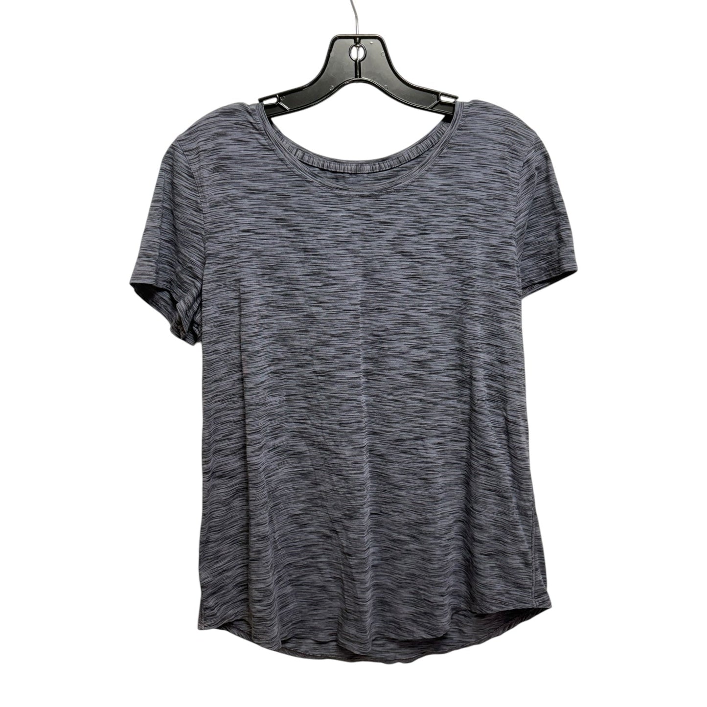 Athletic Top Short Sleeve By Lululemon In Navy, Size: L