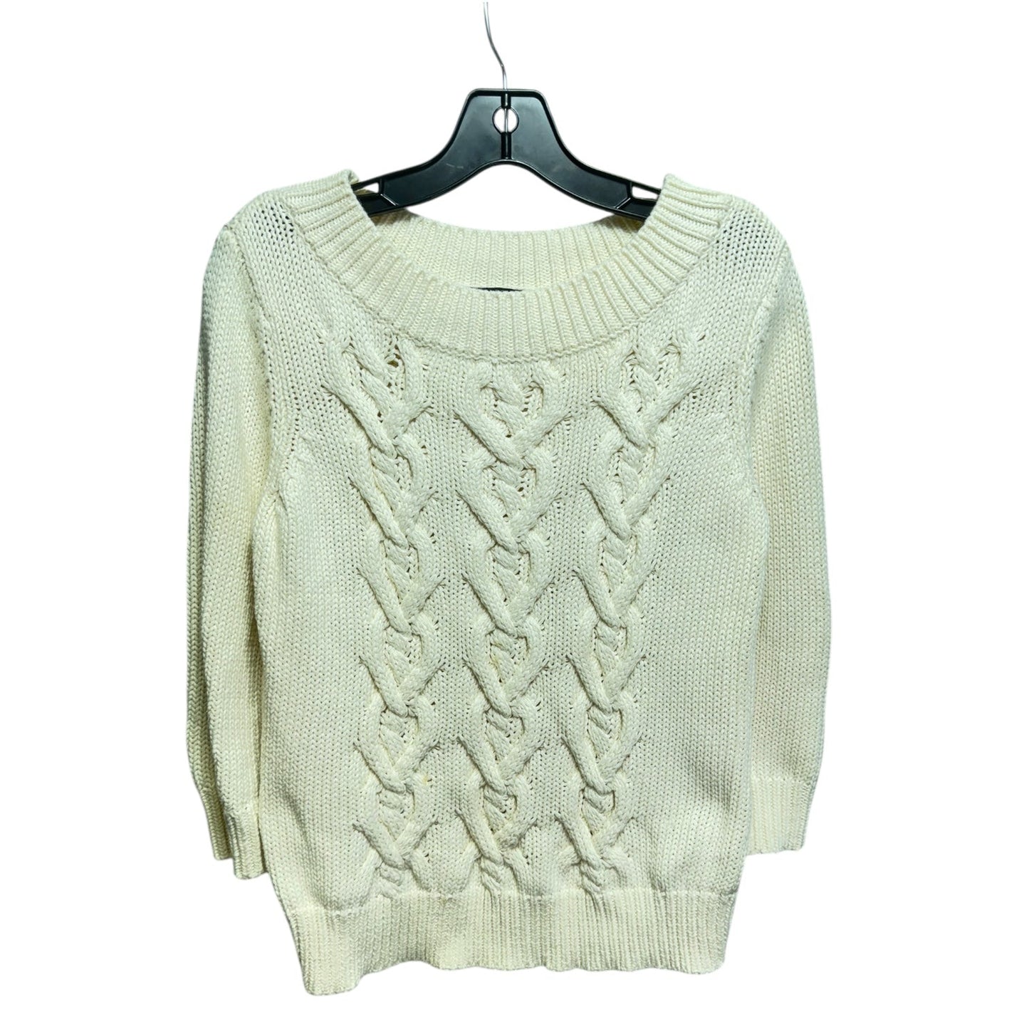 Sweater By Talbots In Cream, Size: L