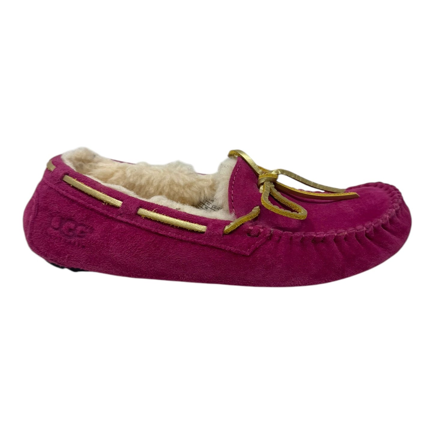 Slippers Designer By Ugg In Pink, Size: 5