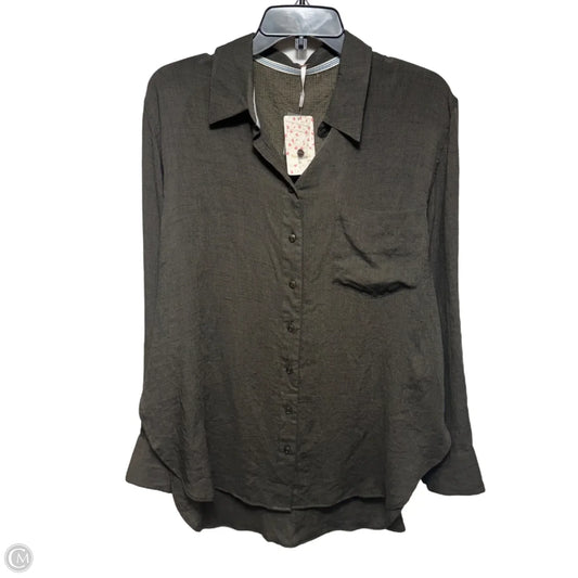 Top Long Sleeve By Free People In Black, Size: M