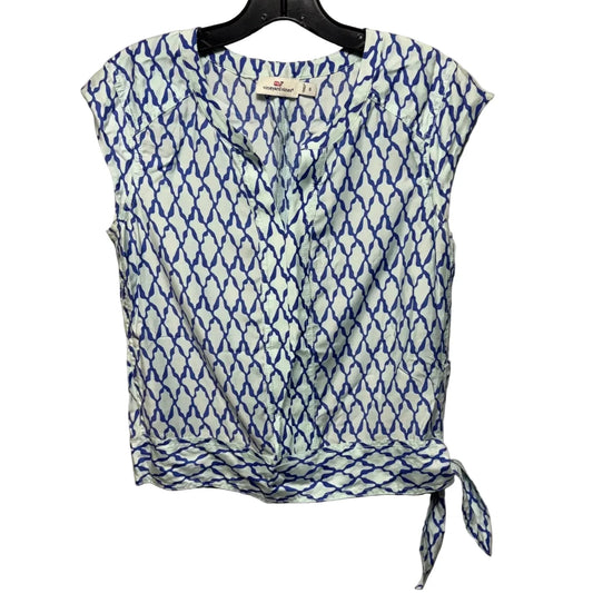 Top Sleeveless By Vineyard Vines In Blue, Size: 0