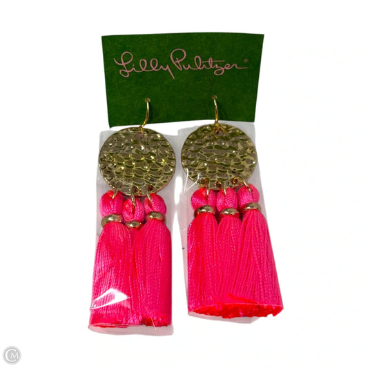 Hammered Disc Tassel Earrings Designer By Lilly Pulitzer