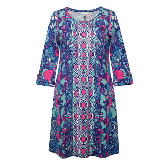 Linden Dress Designer By Lilly Pulitzer In Sea Crown Jewels Engineered, Size: M