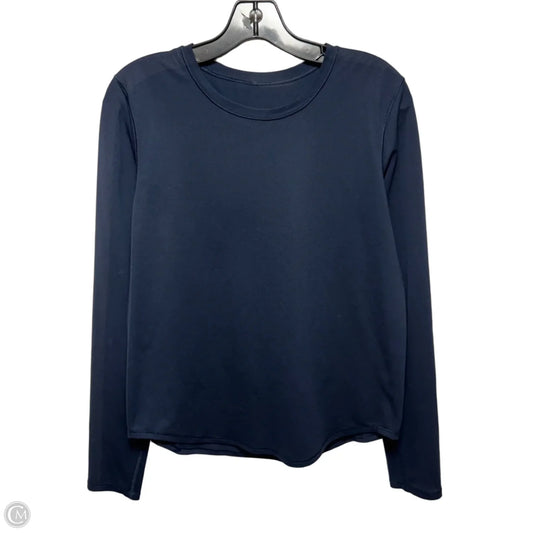 Athletic Top Long Sleeve By Lululemon In Navy, Size: S