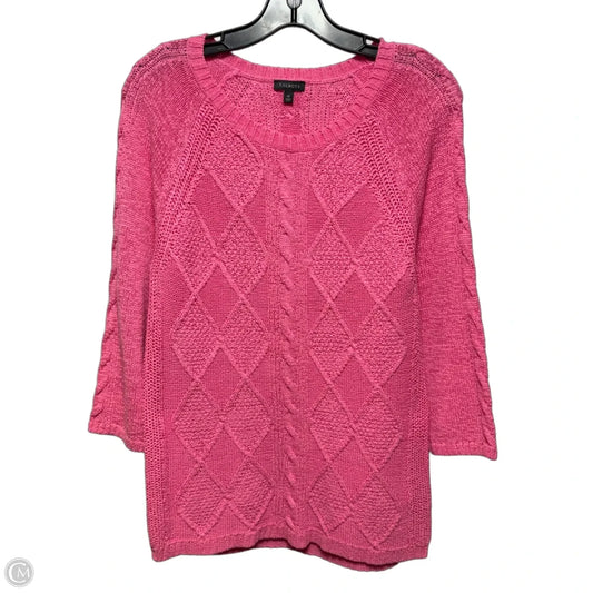 Sweater By Talbots In Pink, Size: M