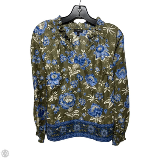 Top Long Sleeve By Talbots In Floral Print, Size: Xs