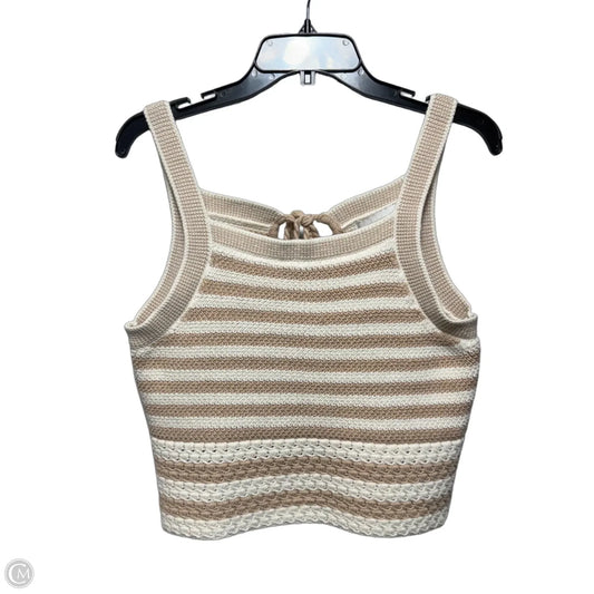 Knit Top Sleeveless By House Of Harlow In Striped Pattern, Size: S