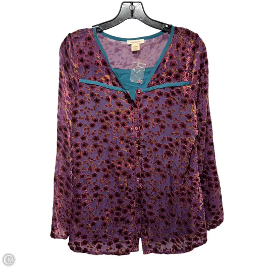 Top Long Sleeve By Sundance In Floral Print, Size: Xs