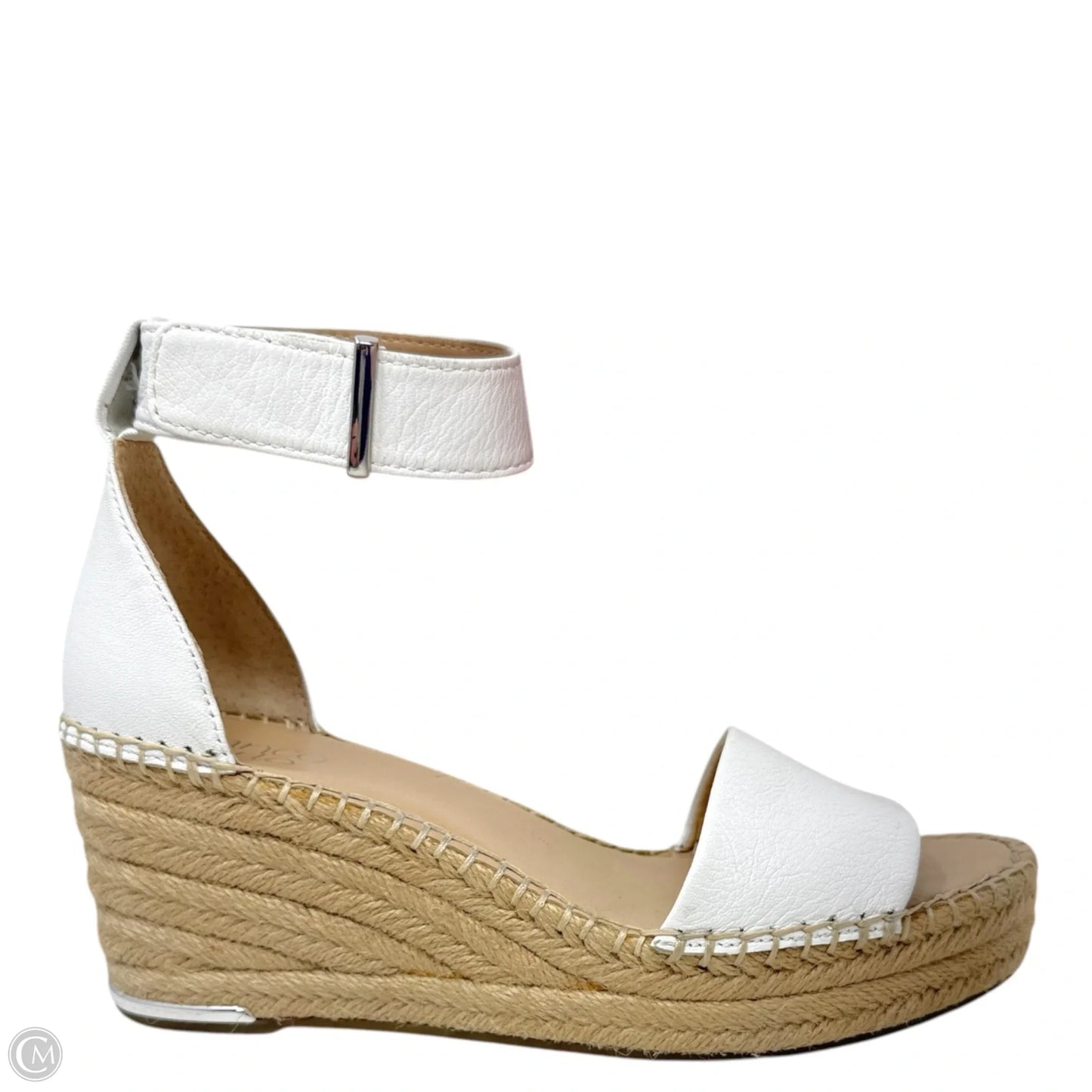 Clemens Espadrille Wedge Sandals By Franco Sarto In White, Size: 8