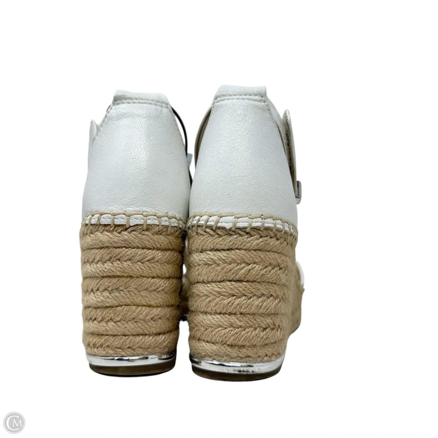 Clemens Espadrille Wedge Sandals By Franco Sarto In White, Size: 8