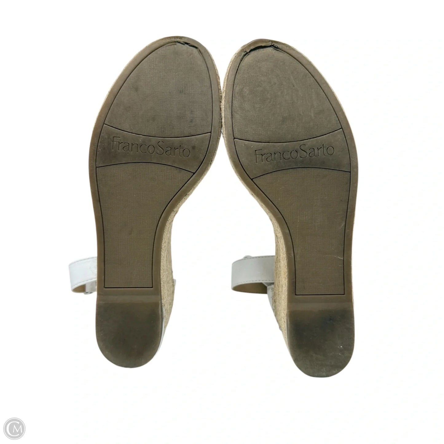 Clemens Espadrille Wedge Sandals By Franco Sarto In White, Size: 8