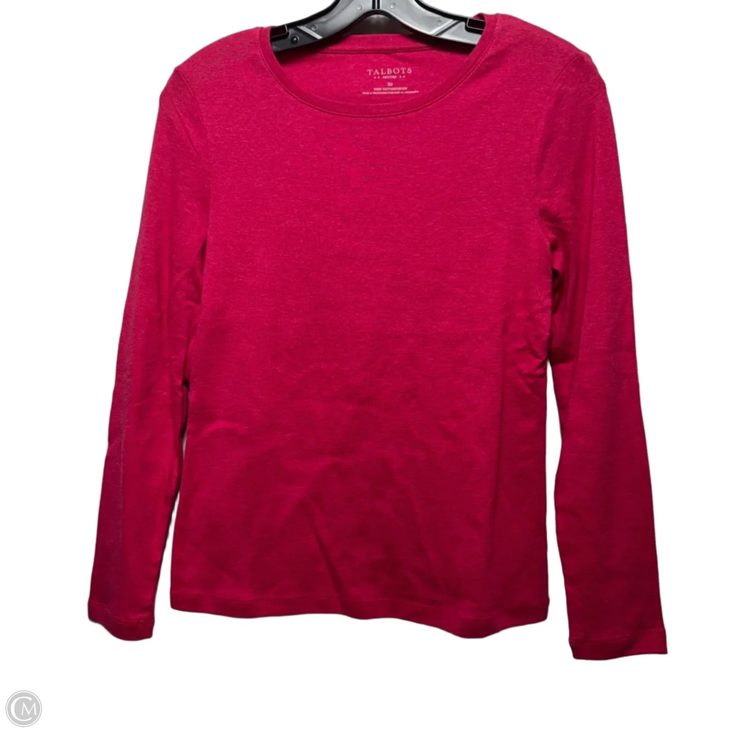 Top Long Sleeve Basic By Talbots In Pink, Size: Sp
