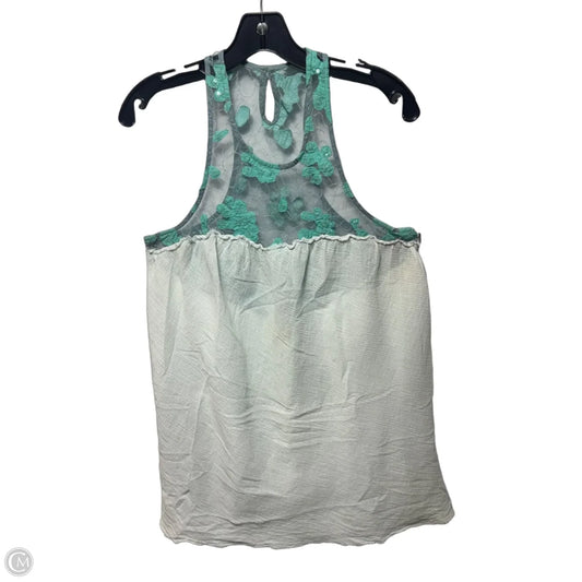 Top Sleeveless By Free People In Green, Size: L