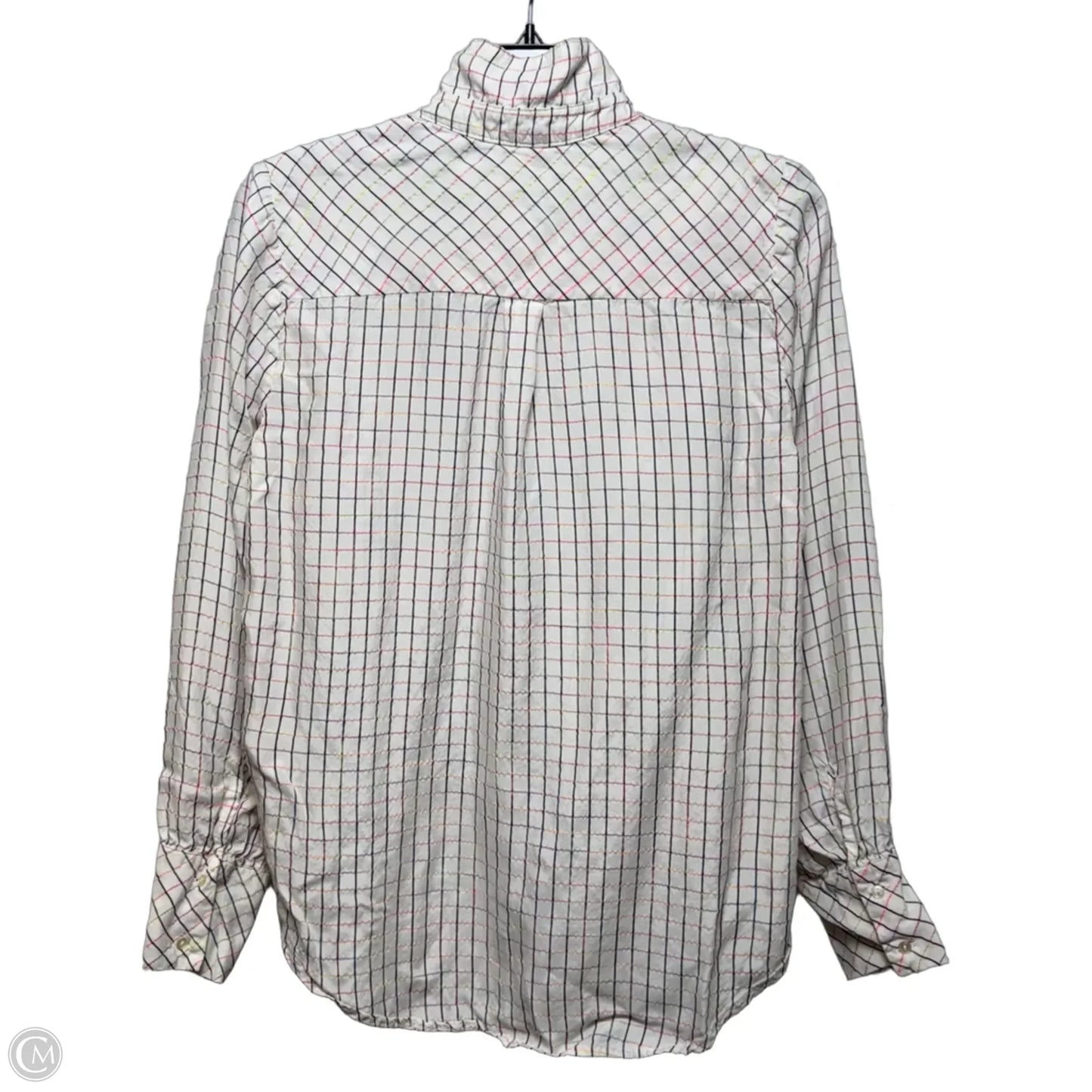 Top Long Sleeve By Scotch & Soda In Checkered Pattern, Size: M