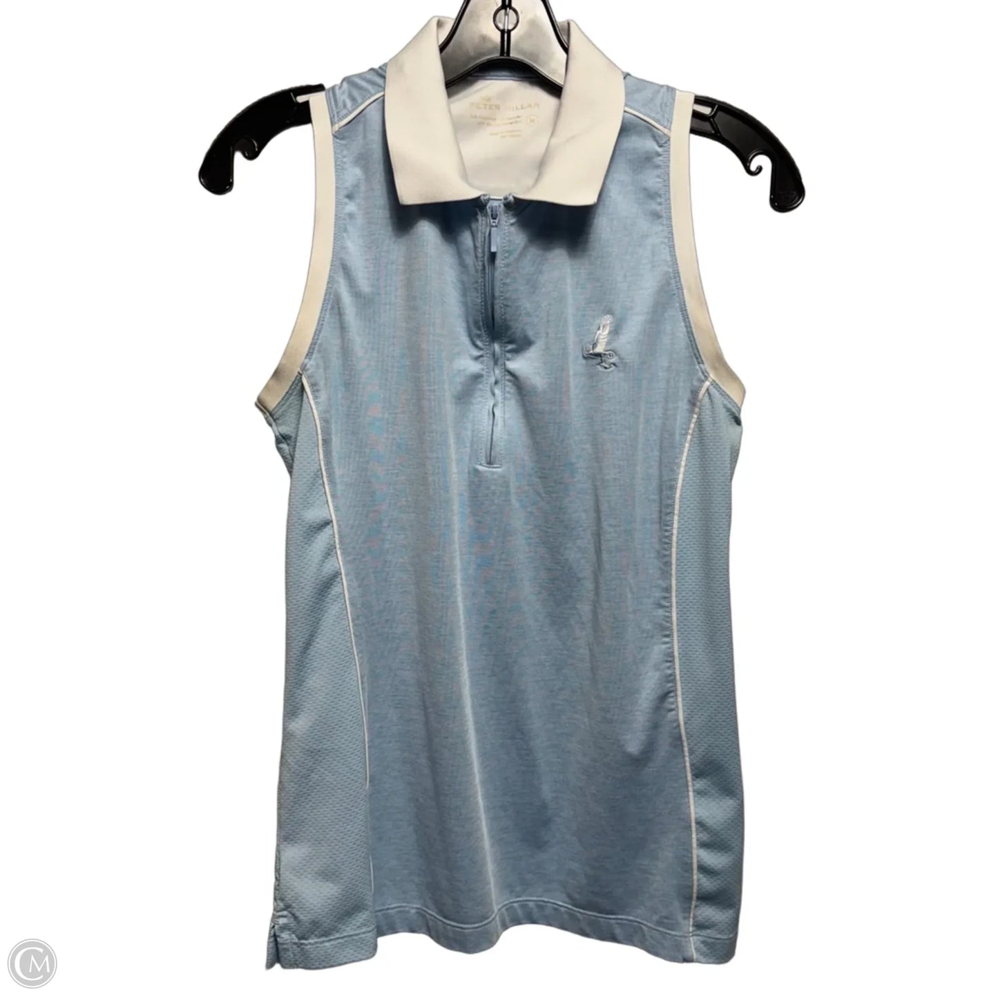 Top Sleeveless By Peter Millar In Blue & White, Size: M