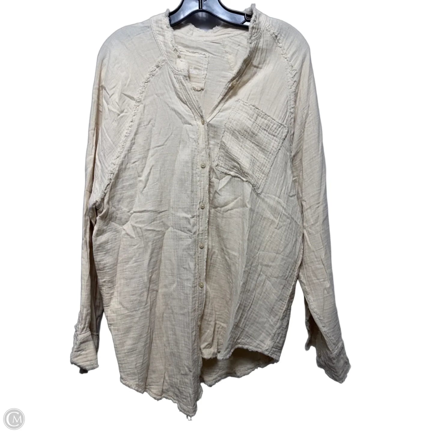 Top Long Sleeve By Aerie In Cream, Size: Xs