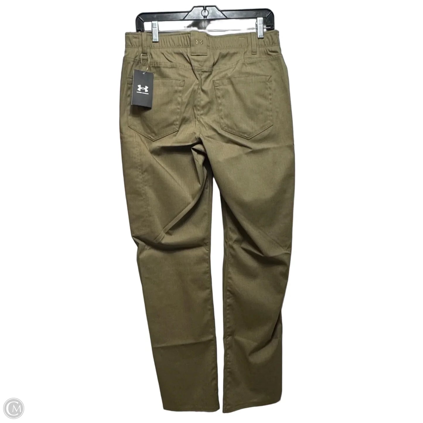 Athletic Pants By Under Armour In Green, Size: 10