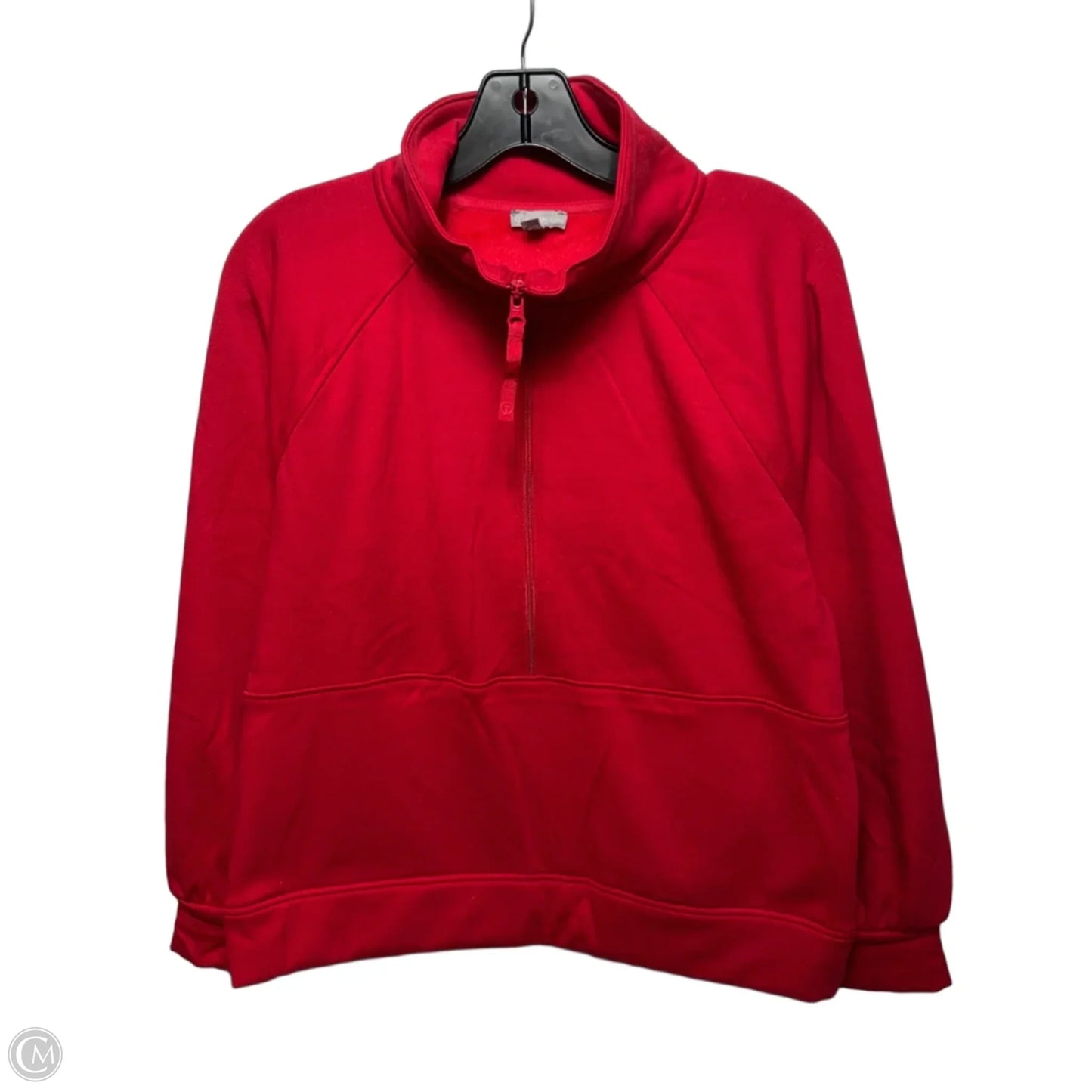 Sweatshirt Collar By Talbots In Red, Size: M