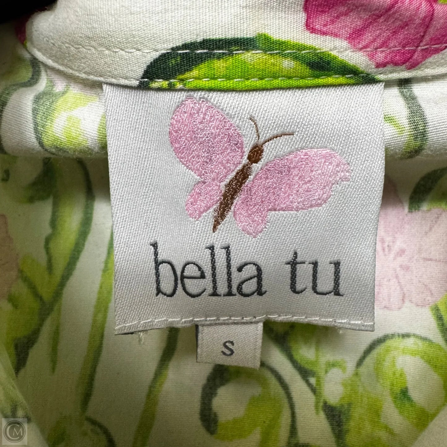 Blooming Shirt Dress By Bella Tu In Green Multi, Size: S