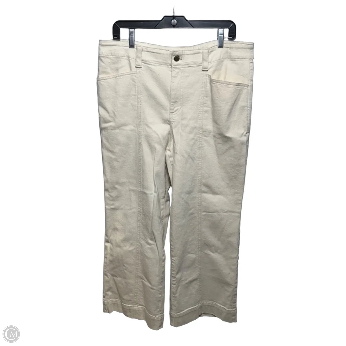 Classic Jean Trouser By Talbots In Cream, Size: 16 Petite