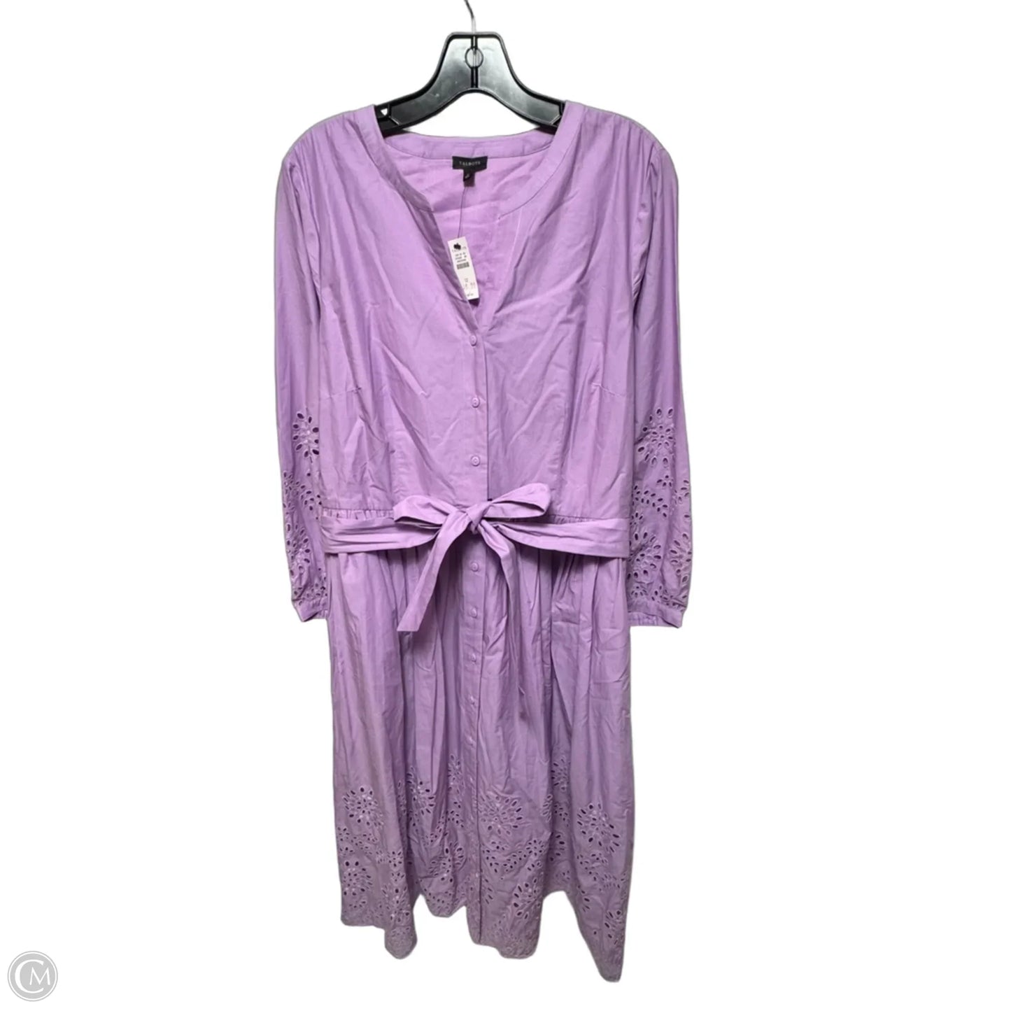 Dress Casual Midi By Talbots In Purple, Size: 12