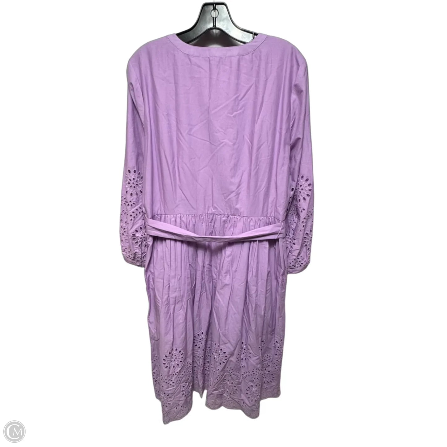 Dress Casual Midi By Talbots In Purple, Size: 12