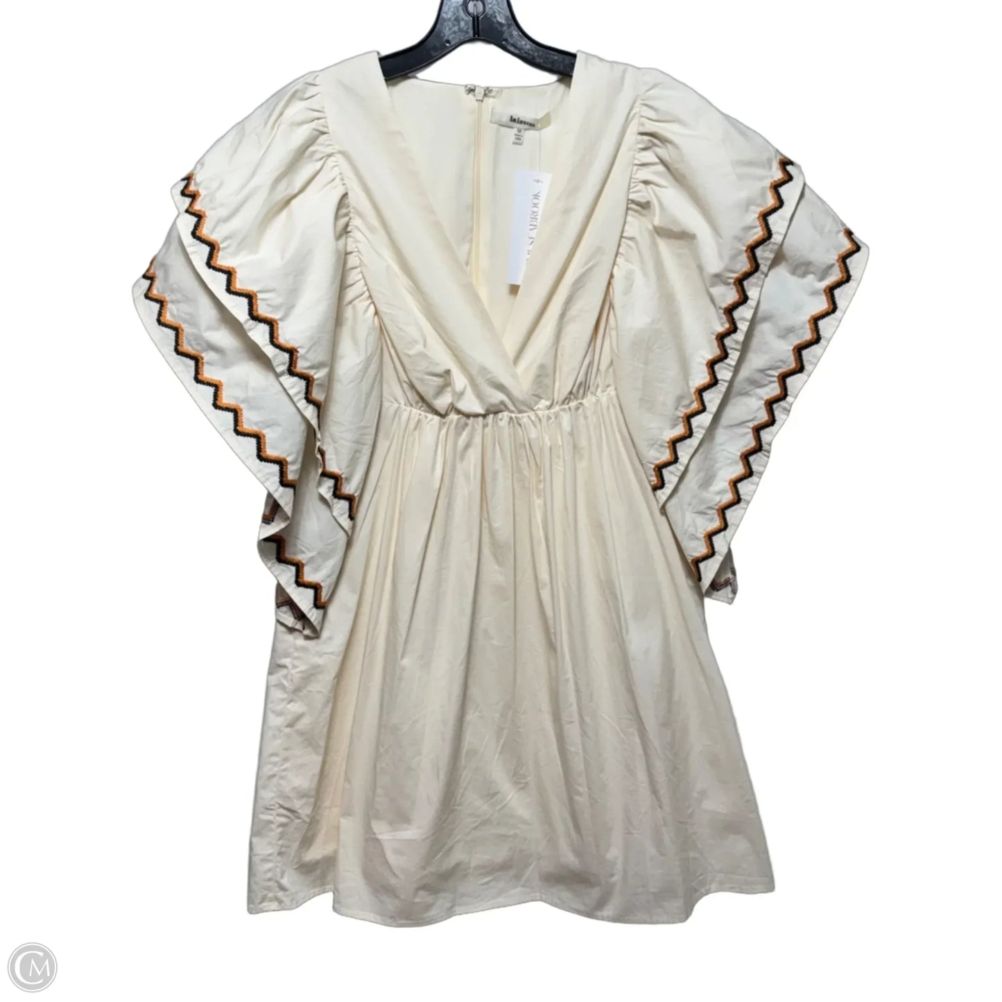 Anya Mini Dress By La Lavon In Cream, Size: M