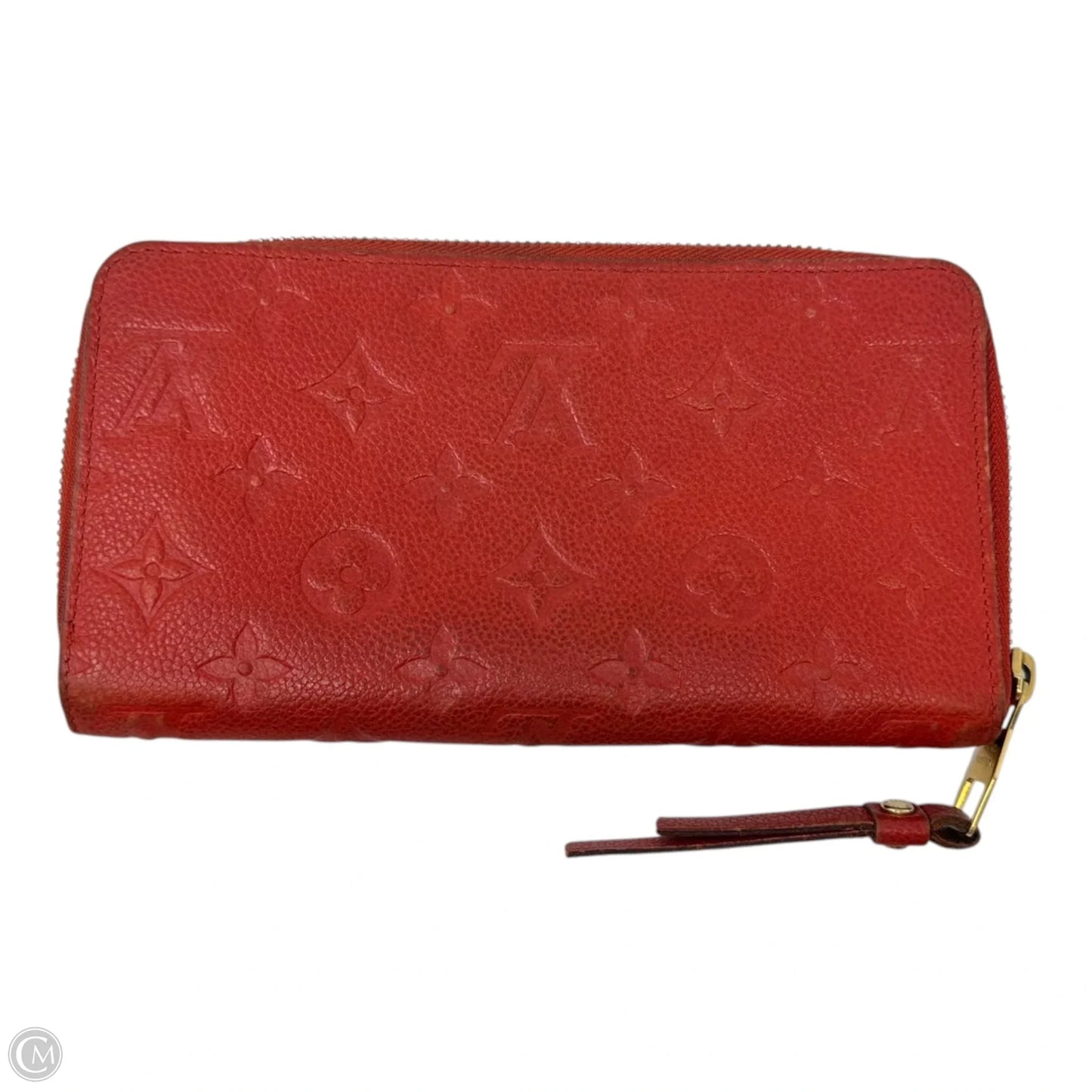 AS IS Monogram Empreinte Zippy Wallet Luxury Designer By Louis Vuitton, Size: Large