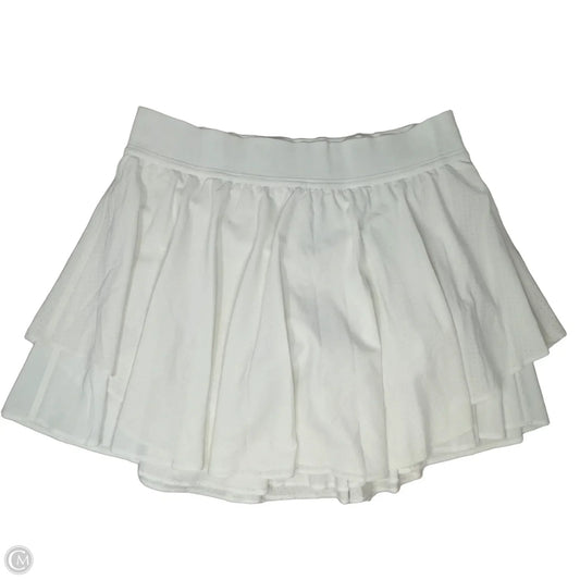 Athletic Skirt By Lululemon In White, Size: 10