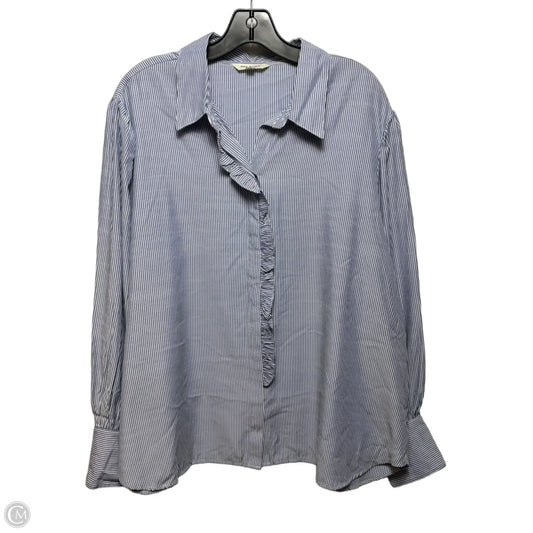Top Long Sleeve By Max Studio In Striped Pattern, Size: 2x
