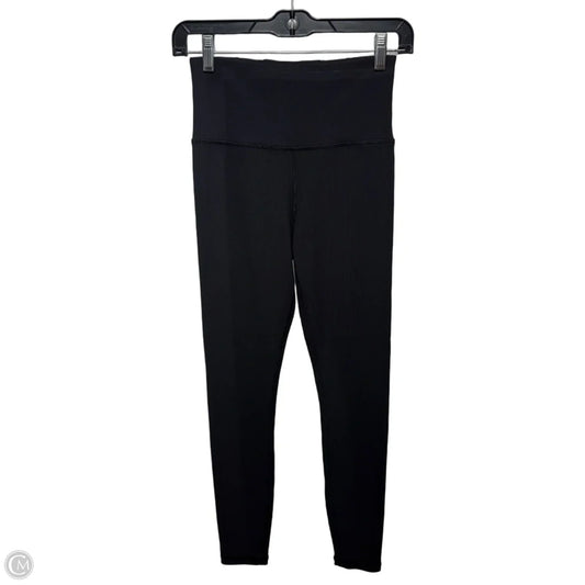 Elation Ribbed Athletic Leggings By Athleta In Black, Size: S