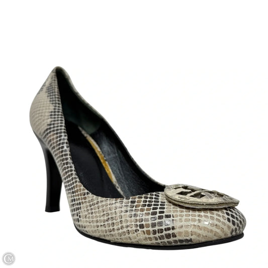 Snakeskin Pumps Designer By Tory Burch In Animal Print, Size: 7.5