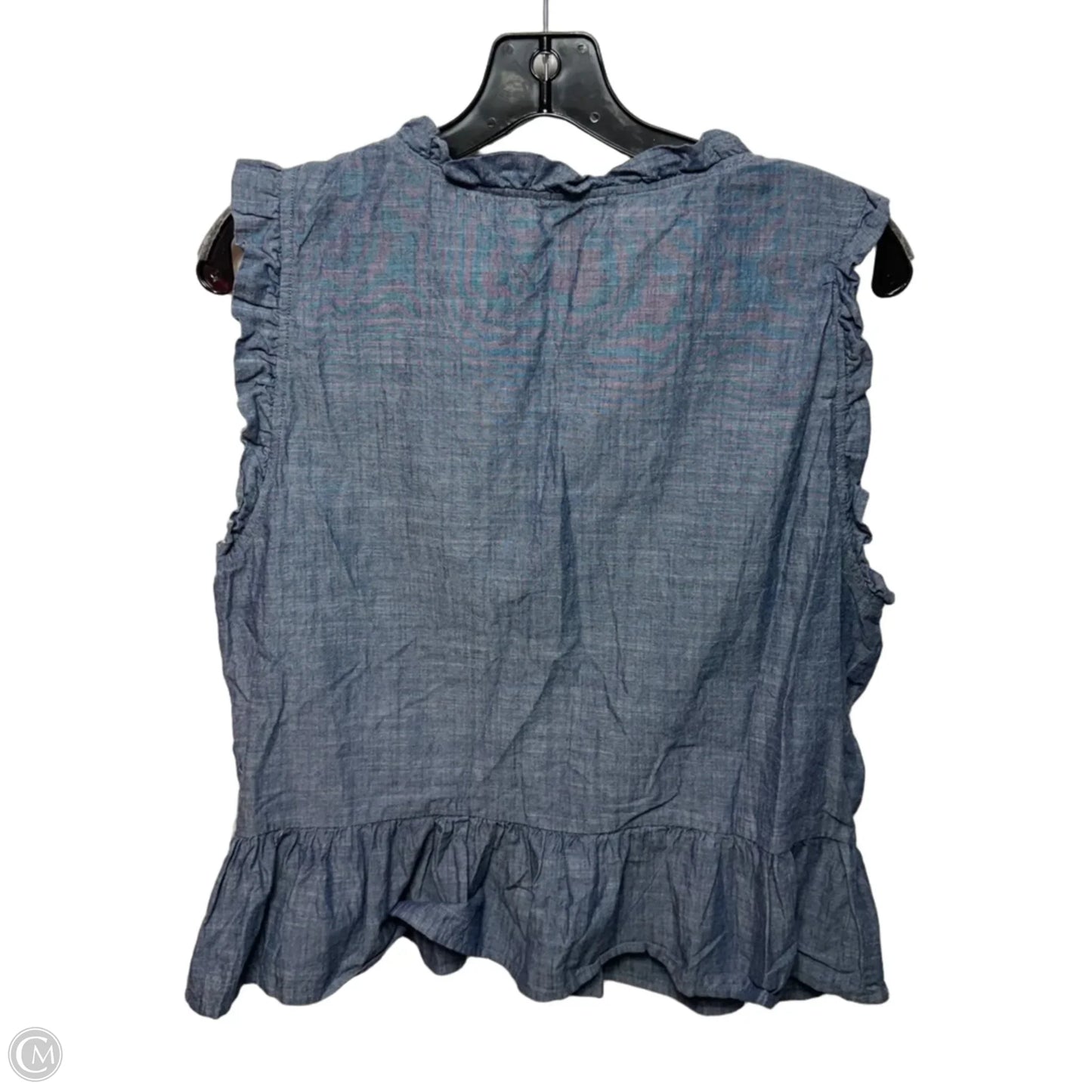 Top Sleeveless By Modern Works In Blue, Size: Xl