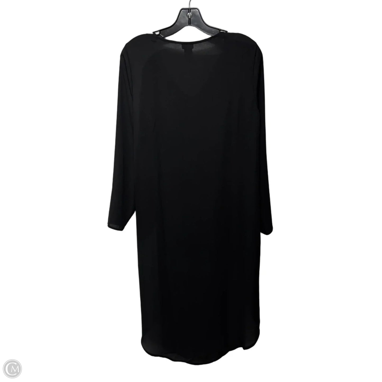 High Low Blouse Long Sleeve Drama Tunic By Chicos In Black, Size: M