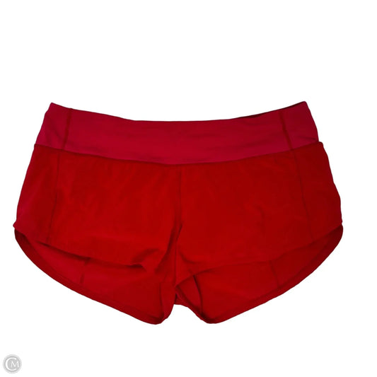 Athletic Shorts By Lululemon In Red, Size: 6