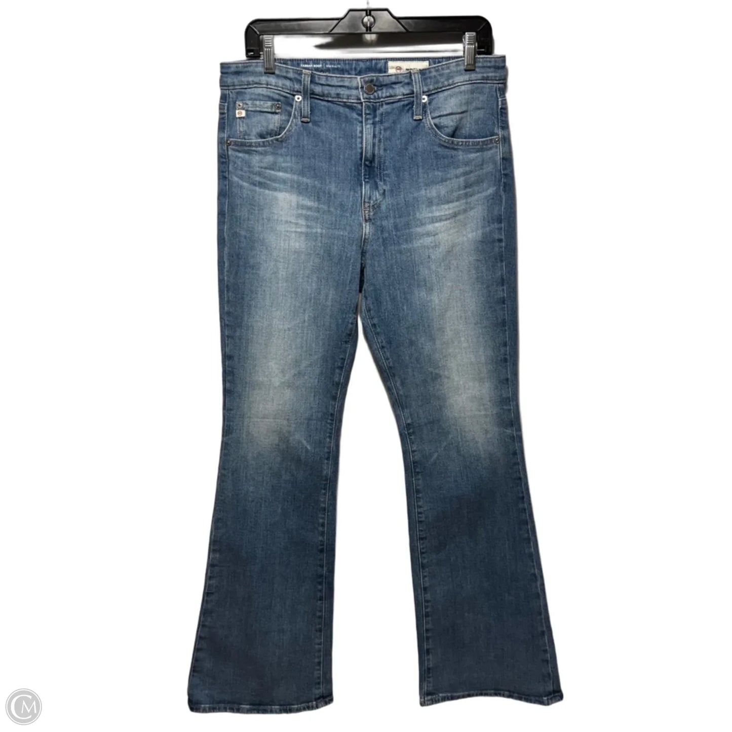 Farrah Bootcut Jeans Flared By Ag Jeans In Blue Denim, Size: 10 / 30x32